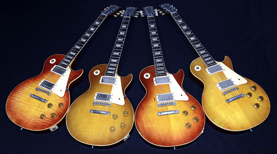 Gibson Les Paul Standard Bursts group shot