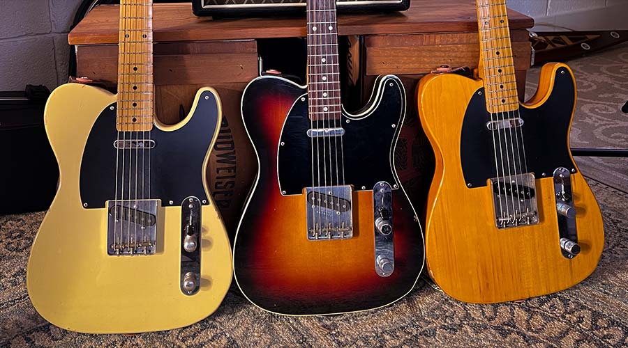 Fender Telecasters group shot.